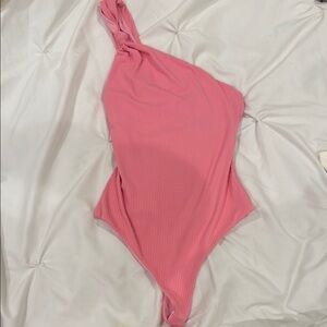 Lovers + Friends Pink Bodysuit
